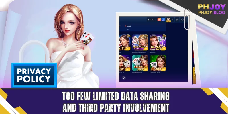 too few limited data sharing and third party involvement